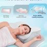 Cervical Memory Foam Pillow for Neck and Shoulder Pain-Adjustable Orthopedic Pillow with Armrest Design-Ergonomic Bed Pillow with Washable Cover for Side, Back & Stomach Sleep Image 5