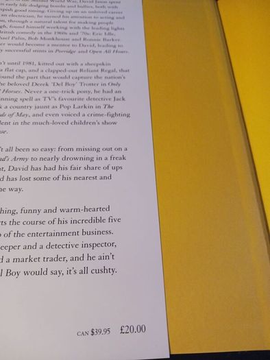 David Jason/ My Life/ Autobiography/1st edition/ 2013