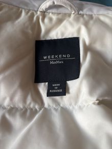 Weekend MaxMara Padded Ivory Jacket - Size 12