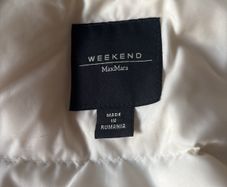 Weekend MaxMara Padded Ivory Jacket - Size 12