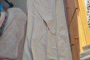 Cream full length curtains