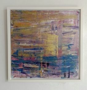 Large Original Abstract Painting Contemporary Art Modern Irish abstract art Framed