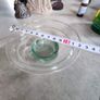 Vintage Mid Century Translucent green Glass  NIGHT LIGHT CANDLE HOLDER. Image 3