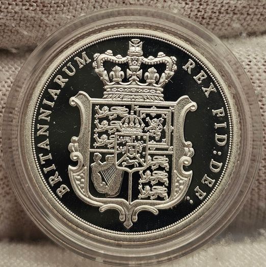 Gibraltar Silver Proof 2021 Pure Silver .999 Shield Sovereign in Original Holder