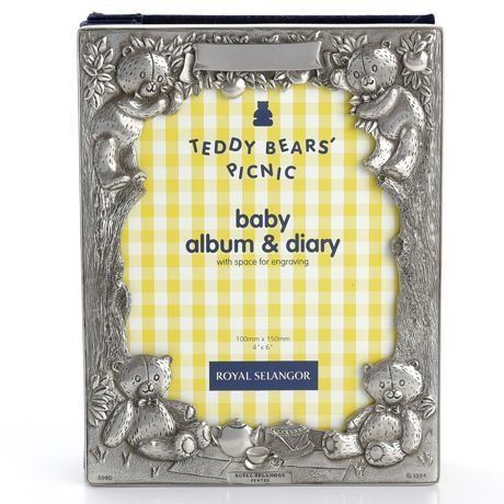 Royal Selangor Pewter Baby Album & Diary