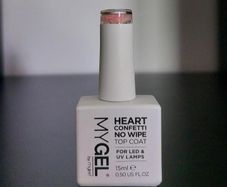 Mylee Heart Confetti No Wipe Top Coat 15ml
