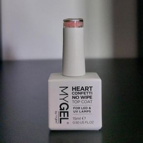Mylee Heart Confetti No Wipe Top Coat 15ml