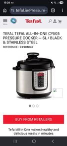 Tefal pressure cooker CY505E40
