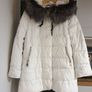 White Winter Jacket With Fur Size Medium Image 2