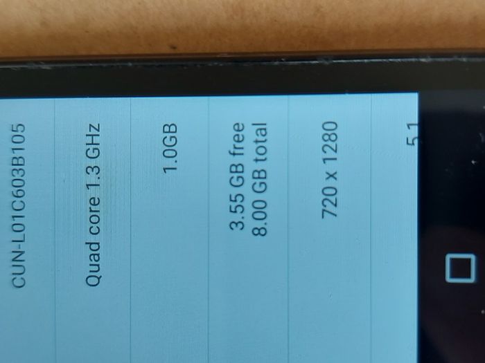 HUAWEI Mobile Phone, Model Cun-L01, 8GB, in very good condition