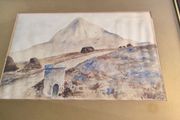 Signed Watercooler Framed Picture Of Sugarloaf Co. Wicklow.