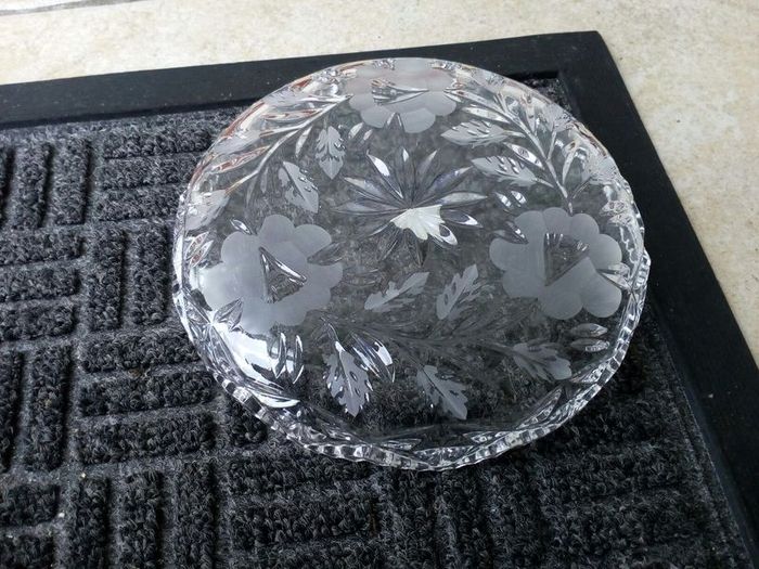 Vintage Limerick Crystal Hand Cut Dish