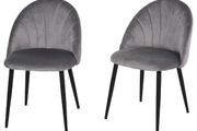 Dining Chair Set of 2, Grey