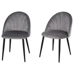 Dining Chair Set of 2, Grey