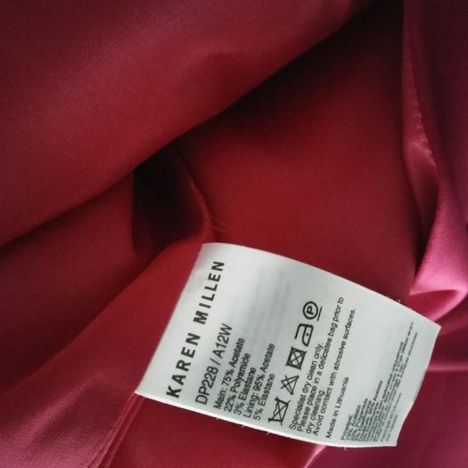 Karen Millen Aubergine Draped One Shoulder Dress