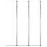 Bath Enclosures 2 pcs 104x130 cm Tempered Glass Transparent Image 5