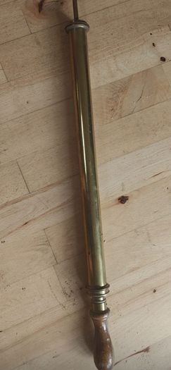 Antique brass football pump