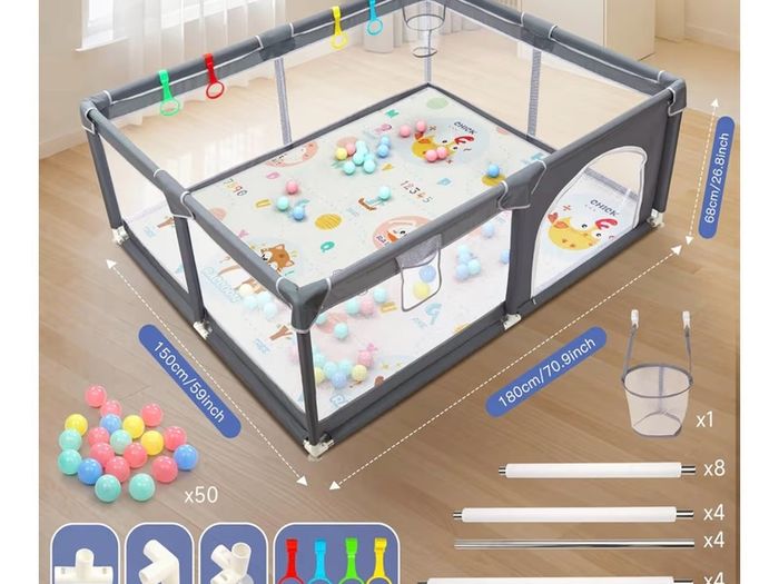 Spacious Baby Play Pen (150cm x 180cm)