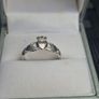 Traditional Irish Sterling 925 Silver Ladies Claddagh Ring Image 3