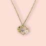 Flower Heart  Pendant Necklace Image 3