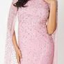 embellished coast long pink dress Image 2