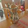 Silverplate Dallah Arabic Coffee Tea pot Image 2