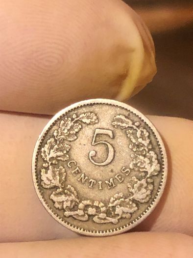 5 centimes 1908 Luxembourg