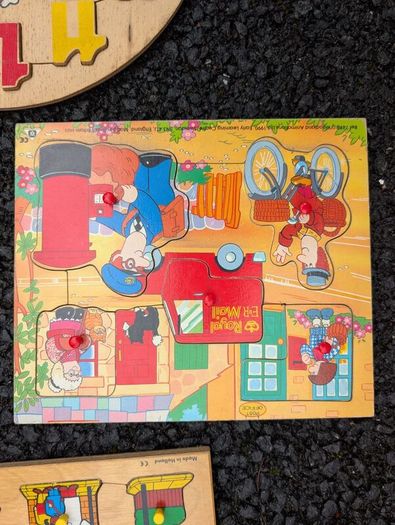 Wooden number toys