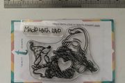 Trinity Stamps "Made with love" photopolymer stamp set with coordinating dies