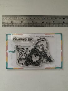 Trinity Stamps "Made with love" photopolymer stamp set with coordinating dies