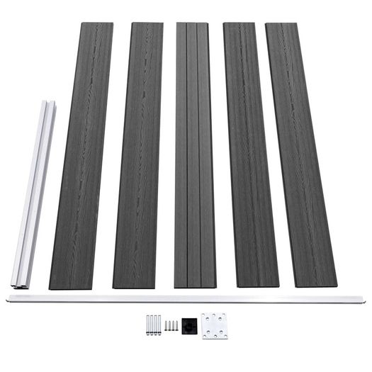 Fence Panel WPC 175x105 cm Black