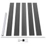 Fence Panel WPC 175x105 cm Black Image 4