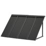 Fixed Metal Door & Window Awning  112.5 X 59cm Black Steel Canopy Image 6