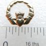 Vintage Vintage Claddagh Pin and Celtic Trinity Knot Gold-tone Pin Image 10
