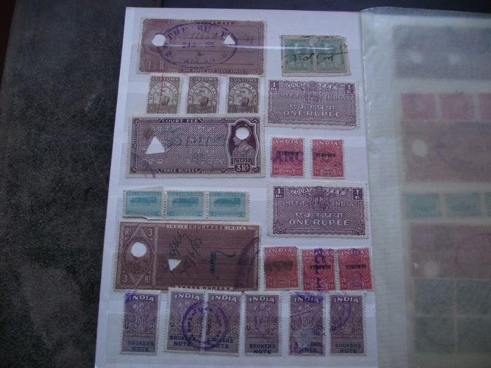 A nice collection of Stamps from India, presented in the album