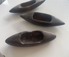 Beautiful Old Carved Canoes