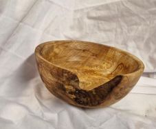 hand turned natural edge bowl