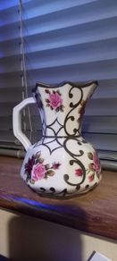 Vintage 1970's Bohemia Porcelain Milk Jug - Handpainted