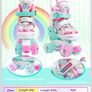 Kids Adjustable Unicorn Roller Skates (Light-Up Wheels) - Size S (UK 6C-9C) Image 2