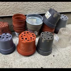 Garden plant pots