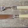 ANTIQUE EPNS Silver Plated Fish Cutlery Set Image 7