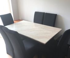 marble dining set