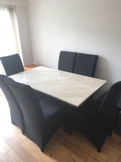 marble dining set