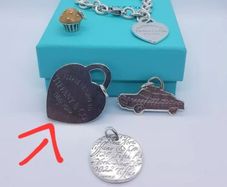 Vintage Tiffany & Co. Silver Return to Heart/Pendant