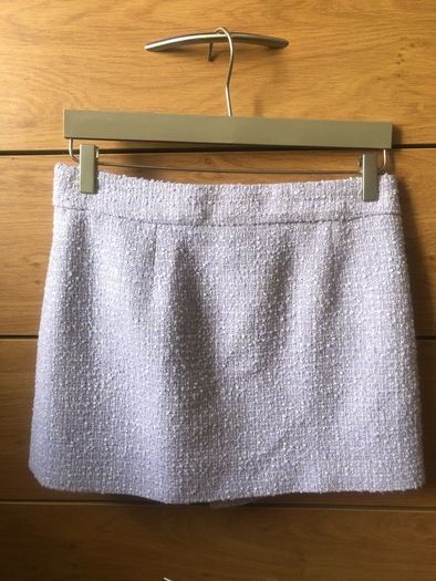 New MNG Mango Gigi mini wrap skirt size XS tweed