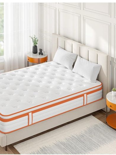 Small Double Mattress 4FT, 10 Inch Gel Memory Foam 7 Zone Orthopedic Small Double Mattress Pocket
