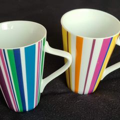 Pair of Maxwell Williams Striped Mugs