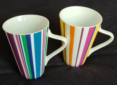Pair of Maxwell Williams Striped Mugs
