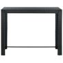 Garden Bar Table Black 140.5x60.5x110.5 cm Poly Rattan Image 4