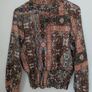 Boho Paisley Print High Neck Blouse Image 2